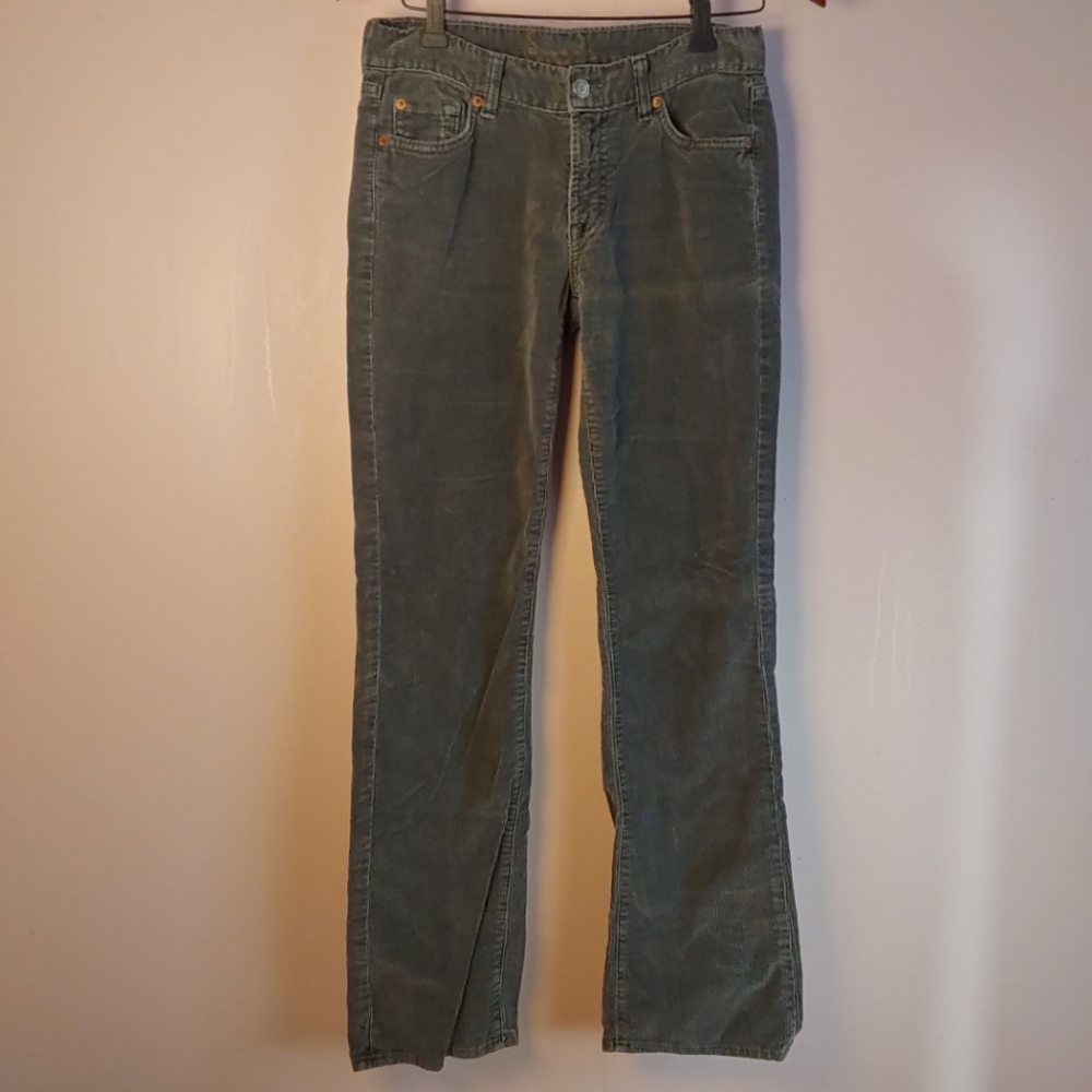 Seven For All Mankind gray bootcut corduroys size 28, made in the USA